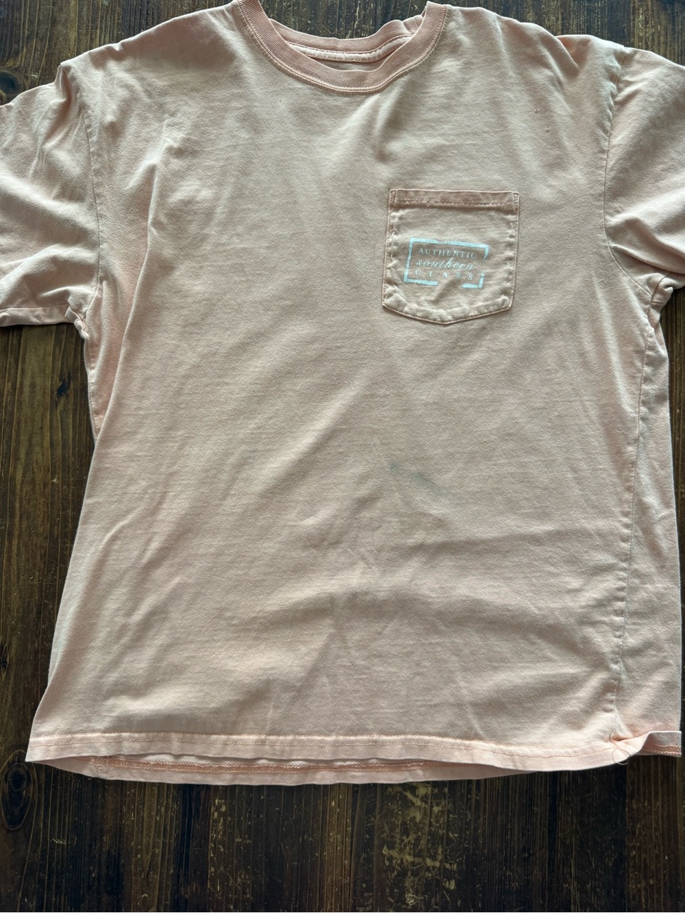 Southern Marsh Men's Short-Sleeve Pocket Tee in Pale Pink